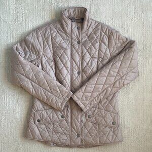 BARBOUR Flyweight Cavlary Quilted Jacket Dusty Mauve Size 10